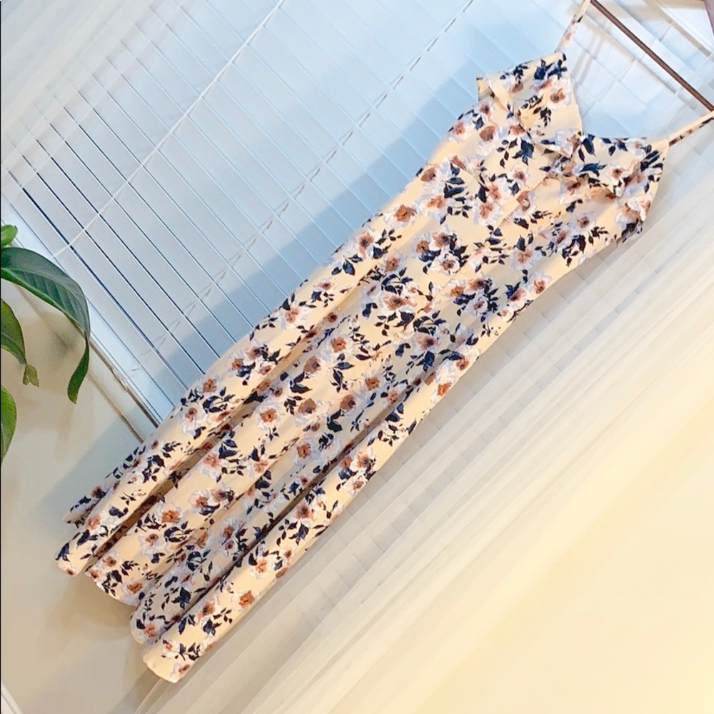 Band of Gypsies Floral Flounce Maxi Dress